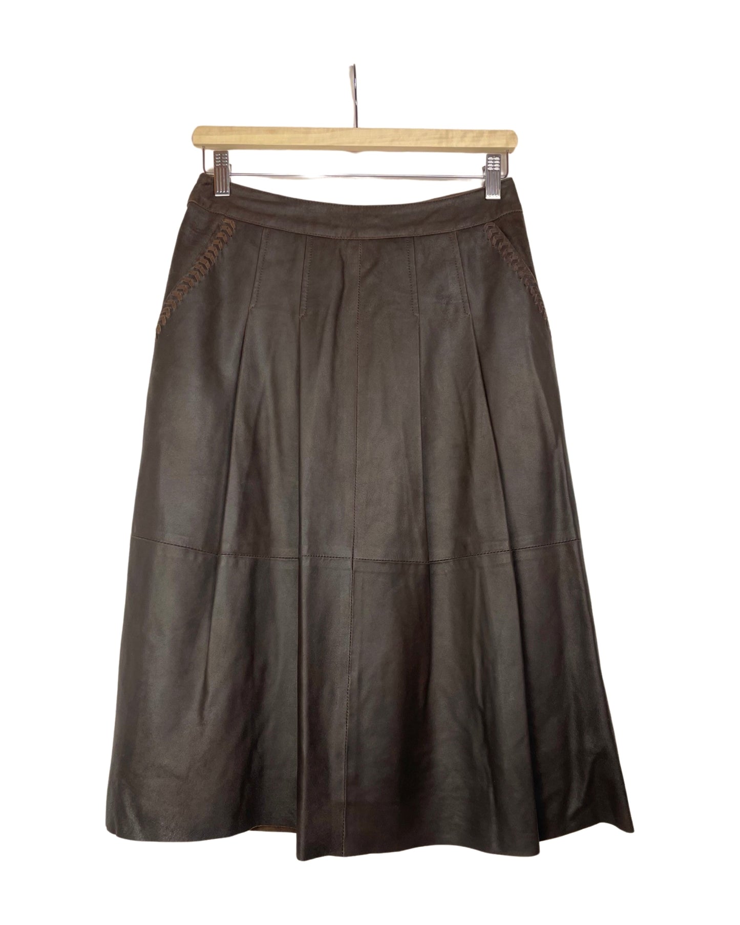 Vintage Max Mara leren rok - S/M - Petit Paris Vintage