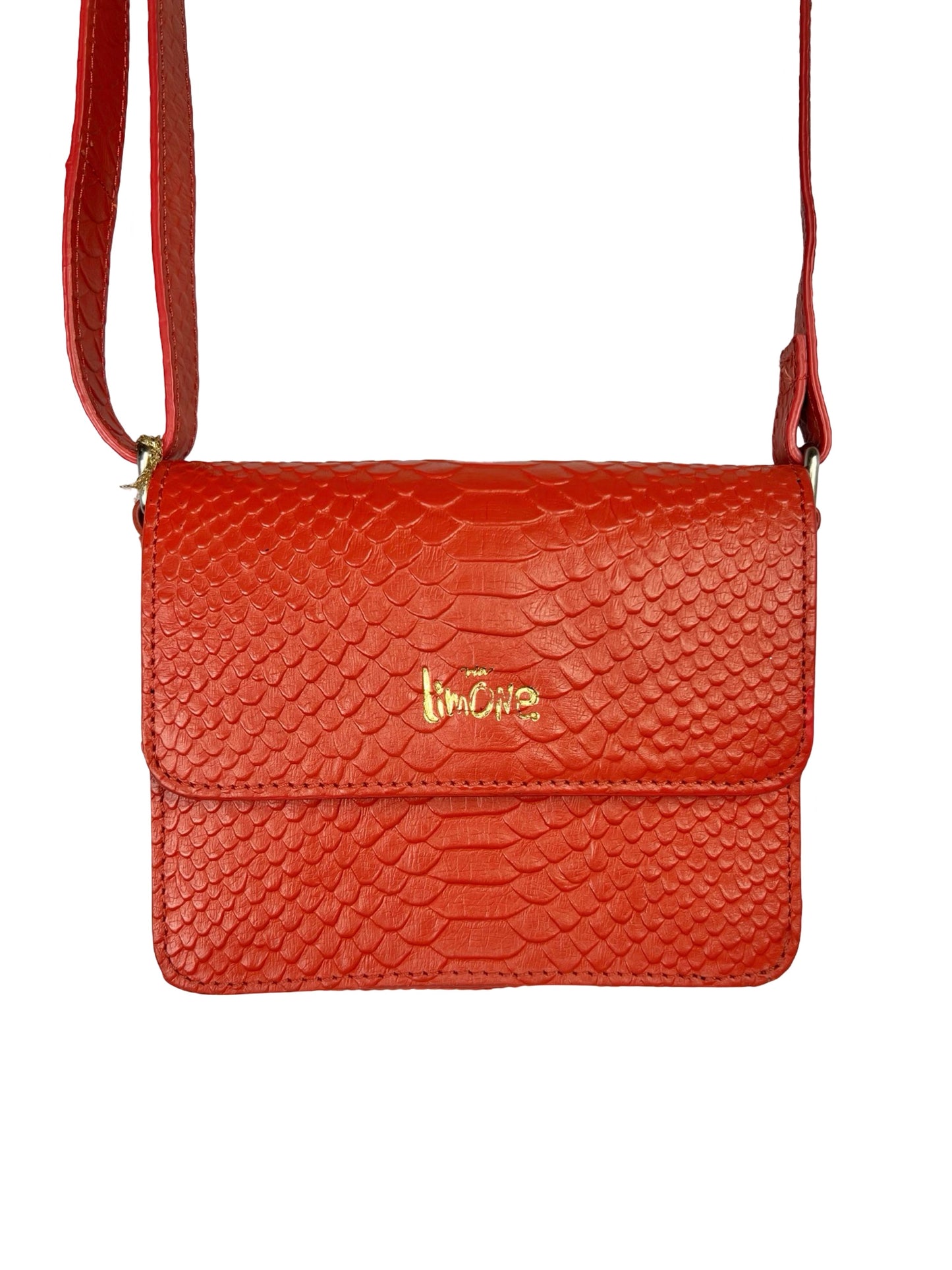 Oranje croco tas