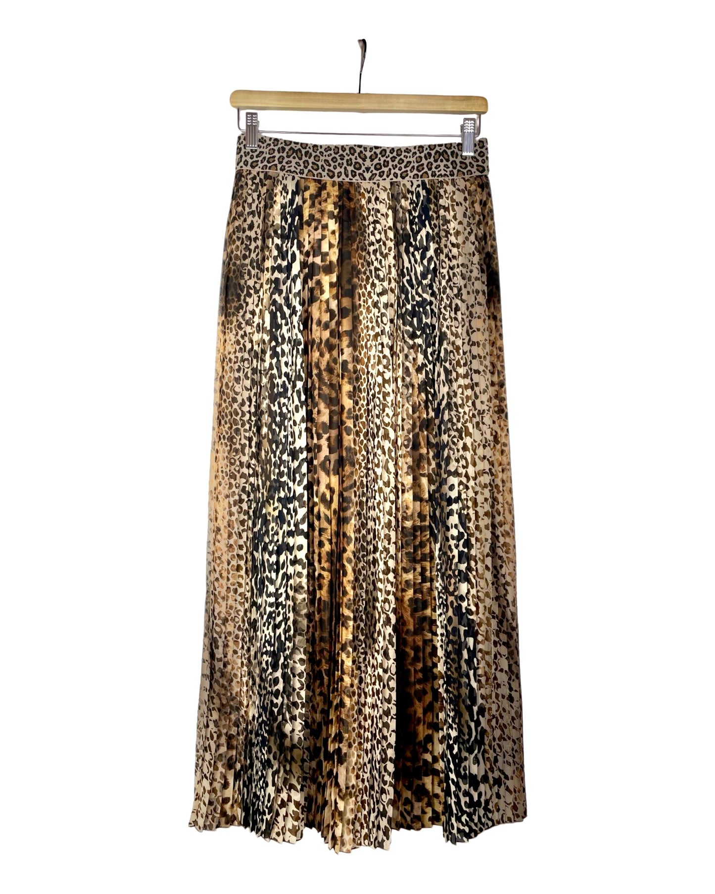 Vintage Maxirok met panterprint - S - Petit Paris Vintage