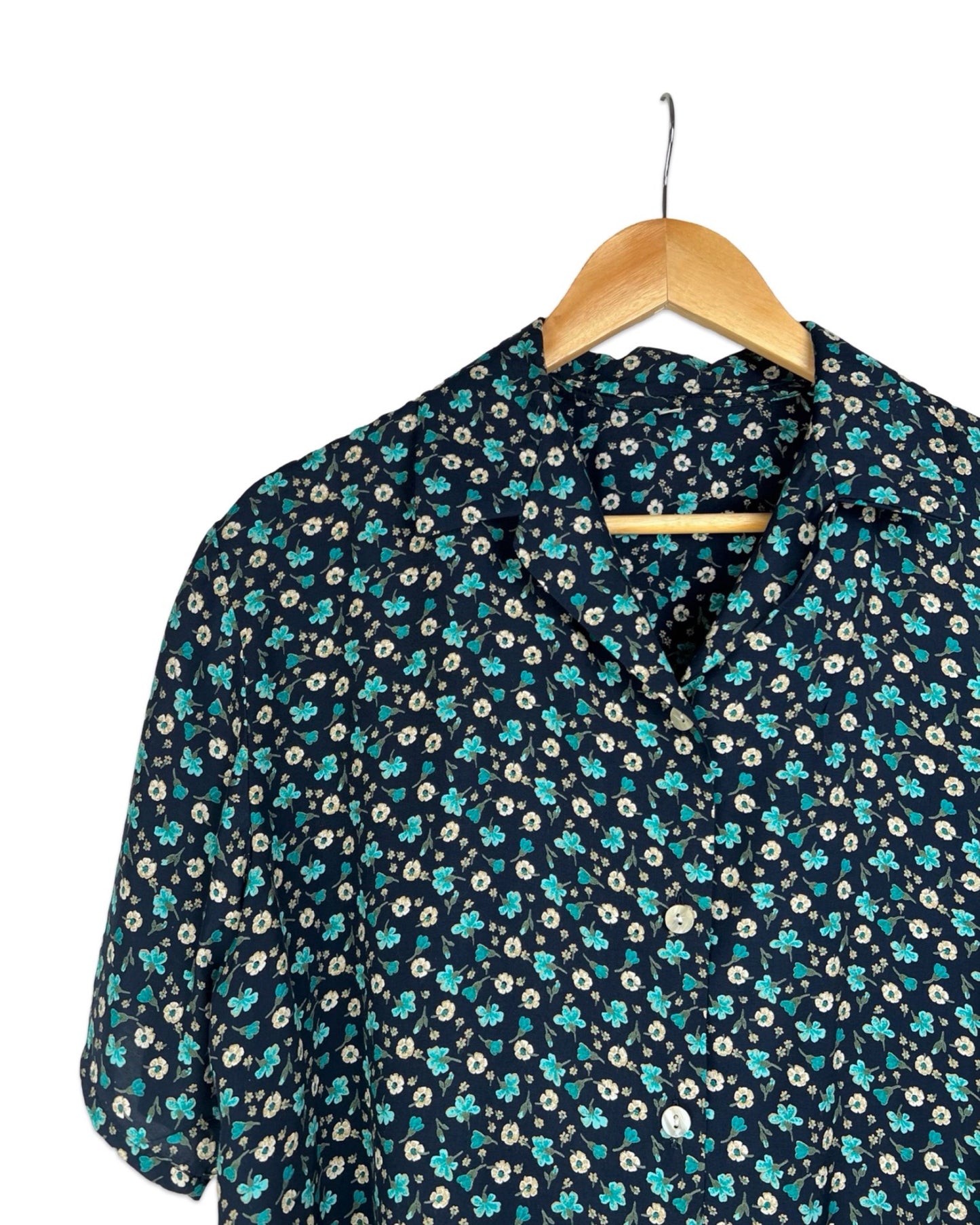 Vintage Blouse met bloemenprint - L - Petit Paris Vintage