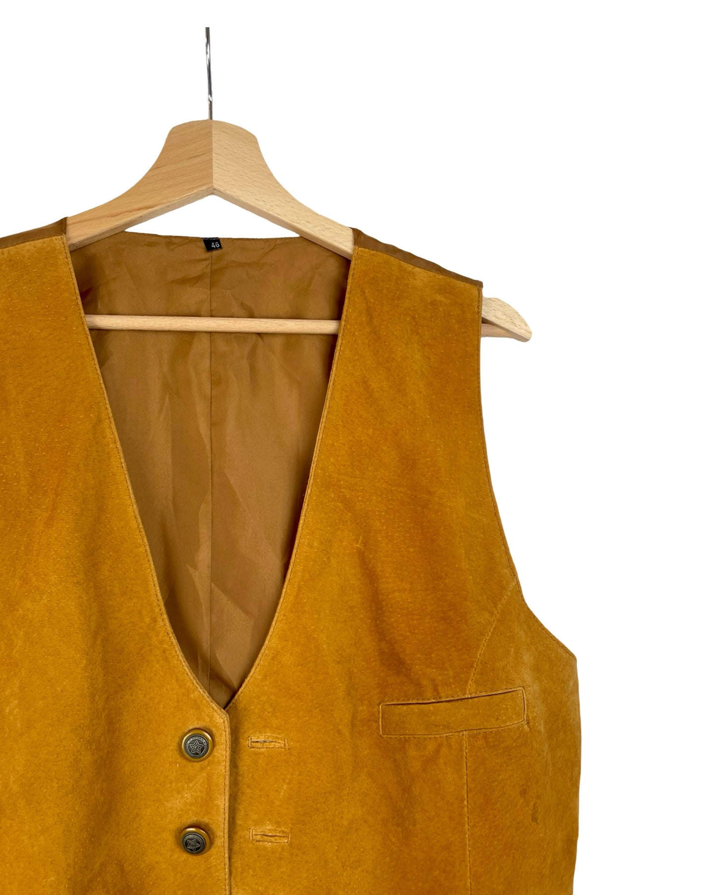Vintage Camel gilet - M/L - Petit Paris Vintage