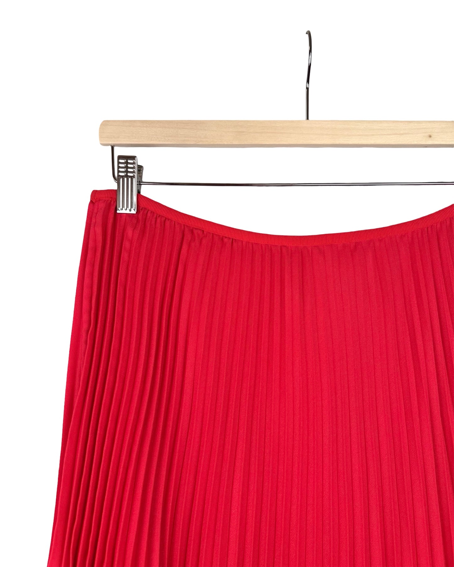 Vintage koraal plissé rok - L/XL