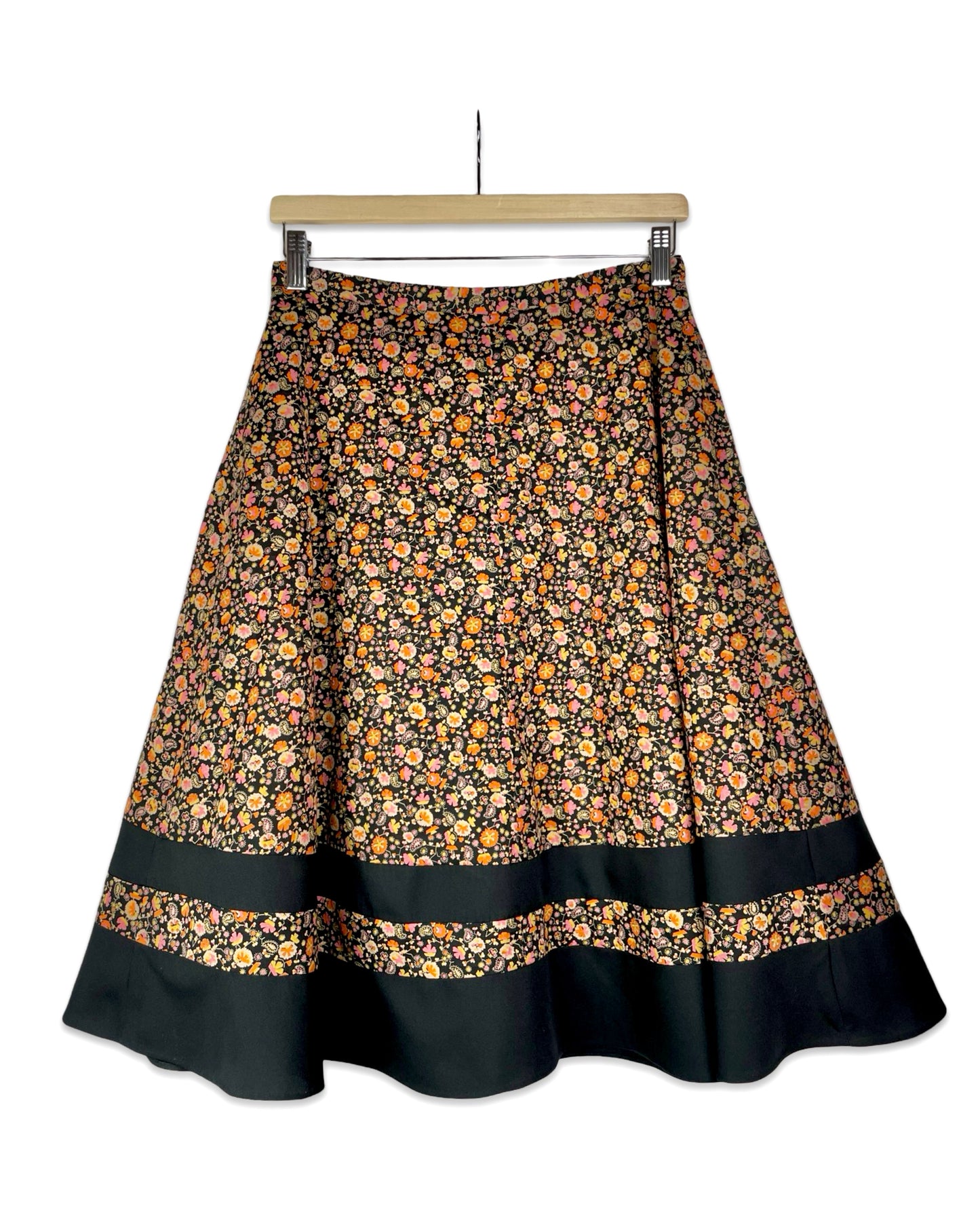 Vintage Bloemenrok - S - Petit Paris Vintage