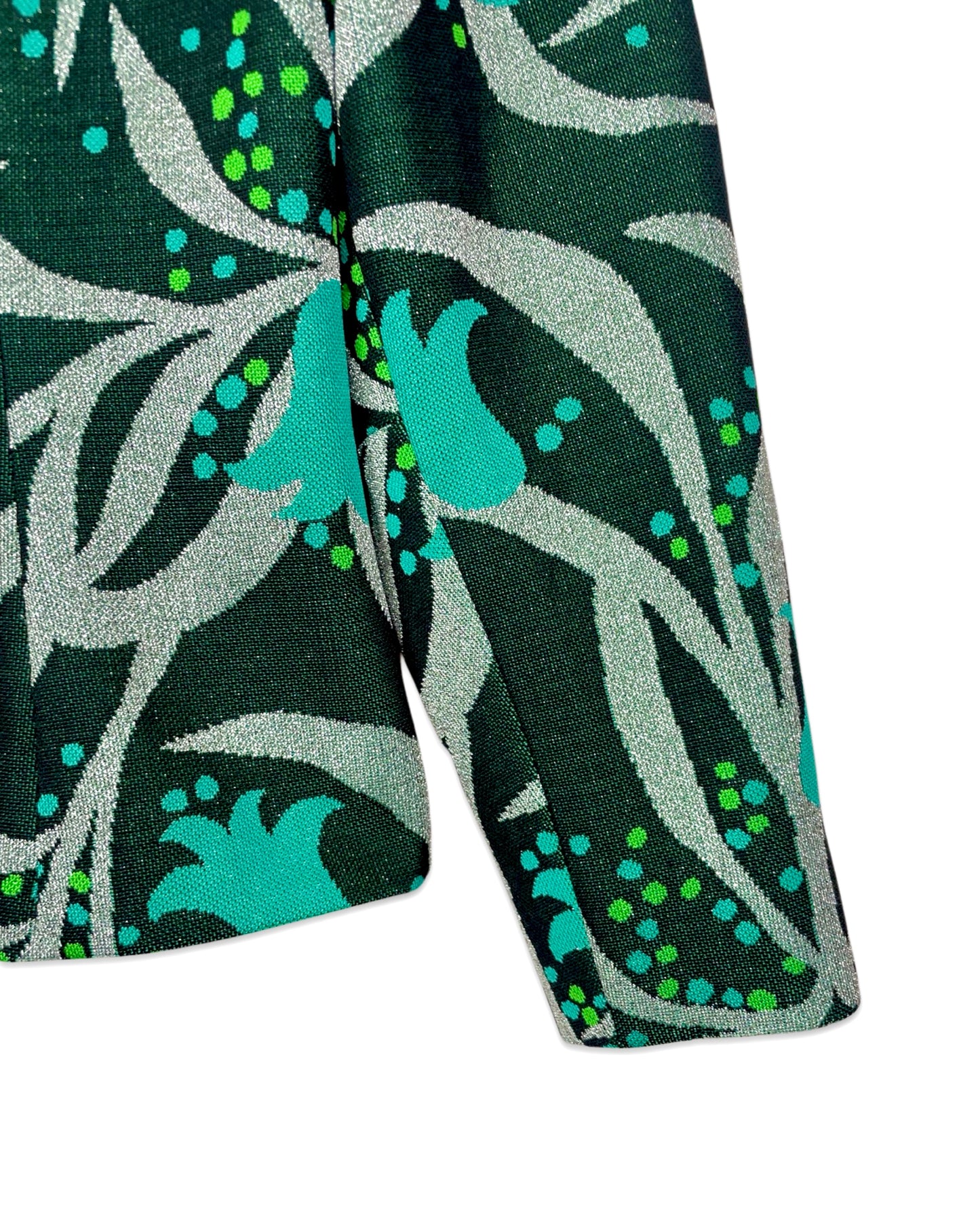 Vintage Groene vintage top met print - M - Petit Paris Vintage