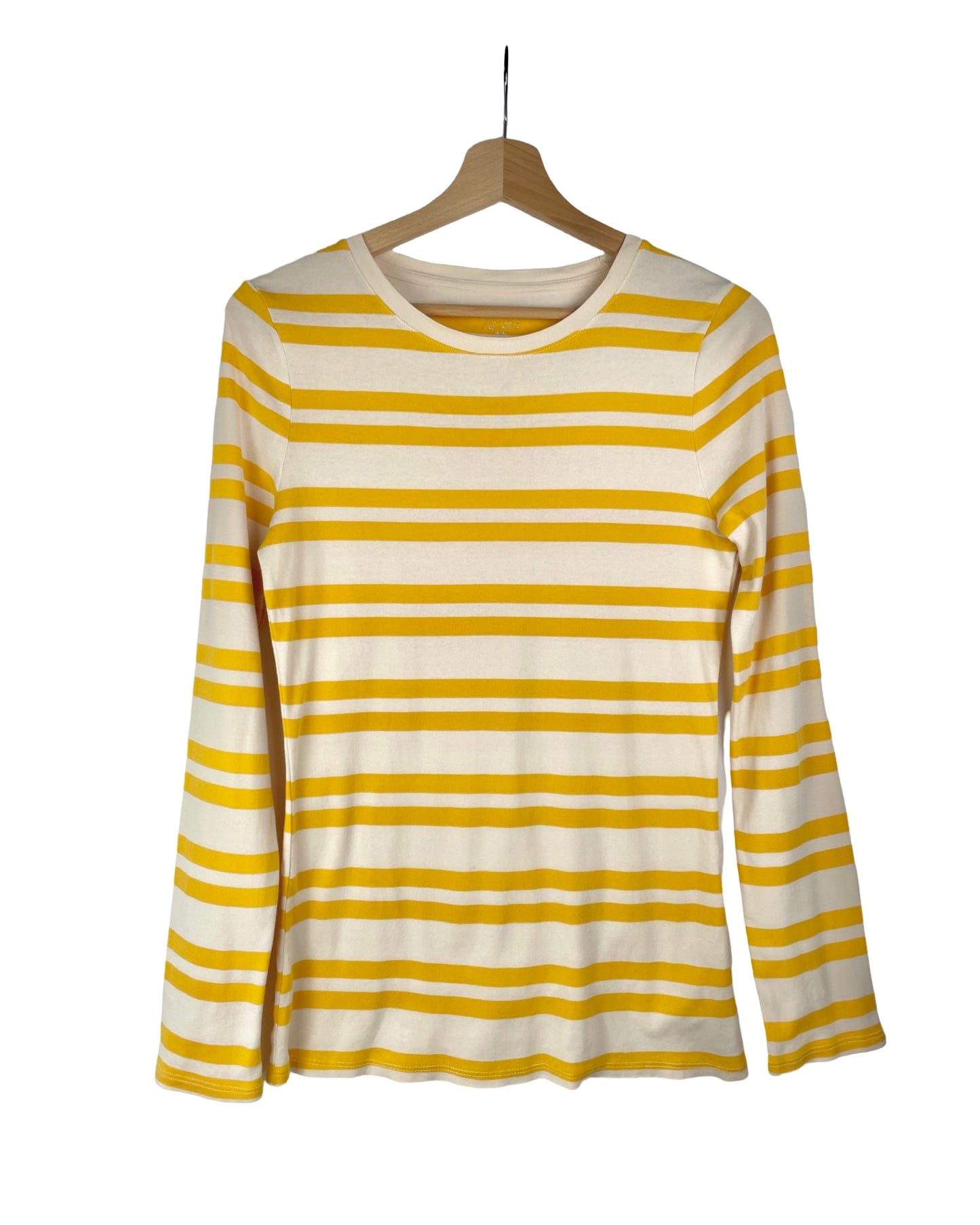 Vintage Shirt met gele strepen - S - Petit Paris Vintage