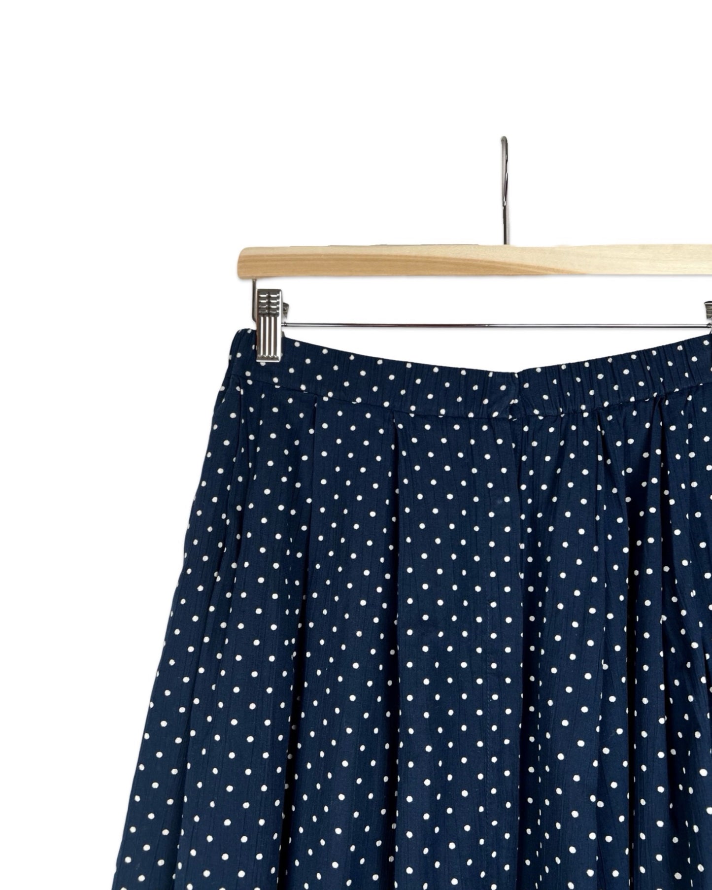 Vintage Plooirok met stippen - M - Petit Paris Vintage