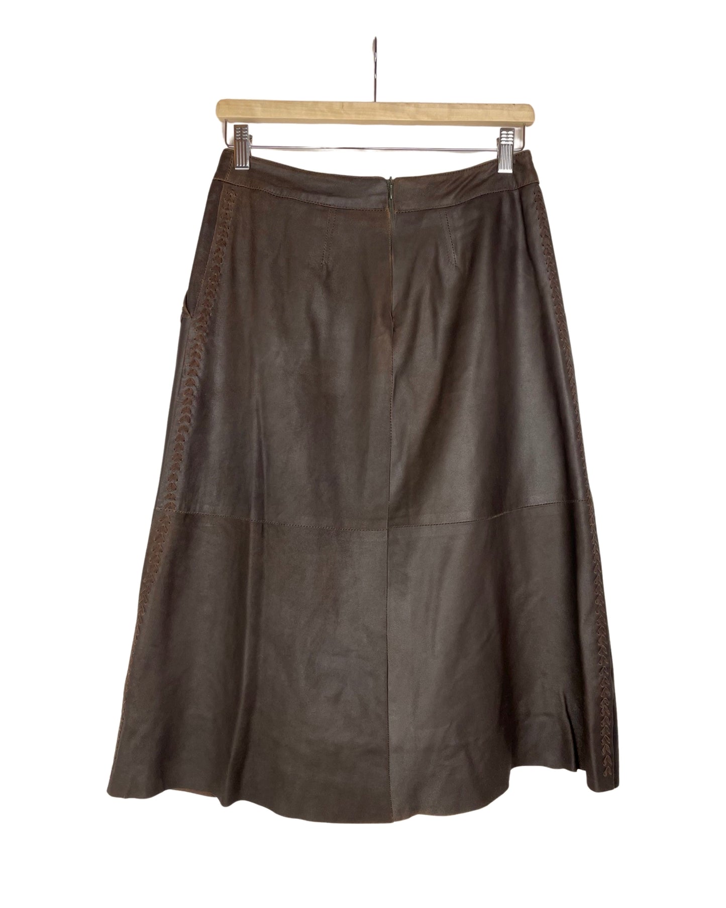 Vintage Max Mara leren rok - S/M - Petit Paris Vintage