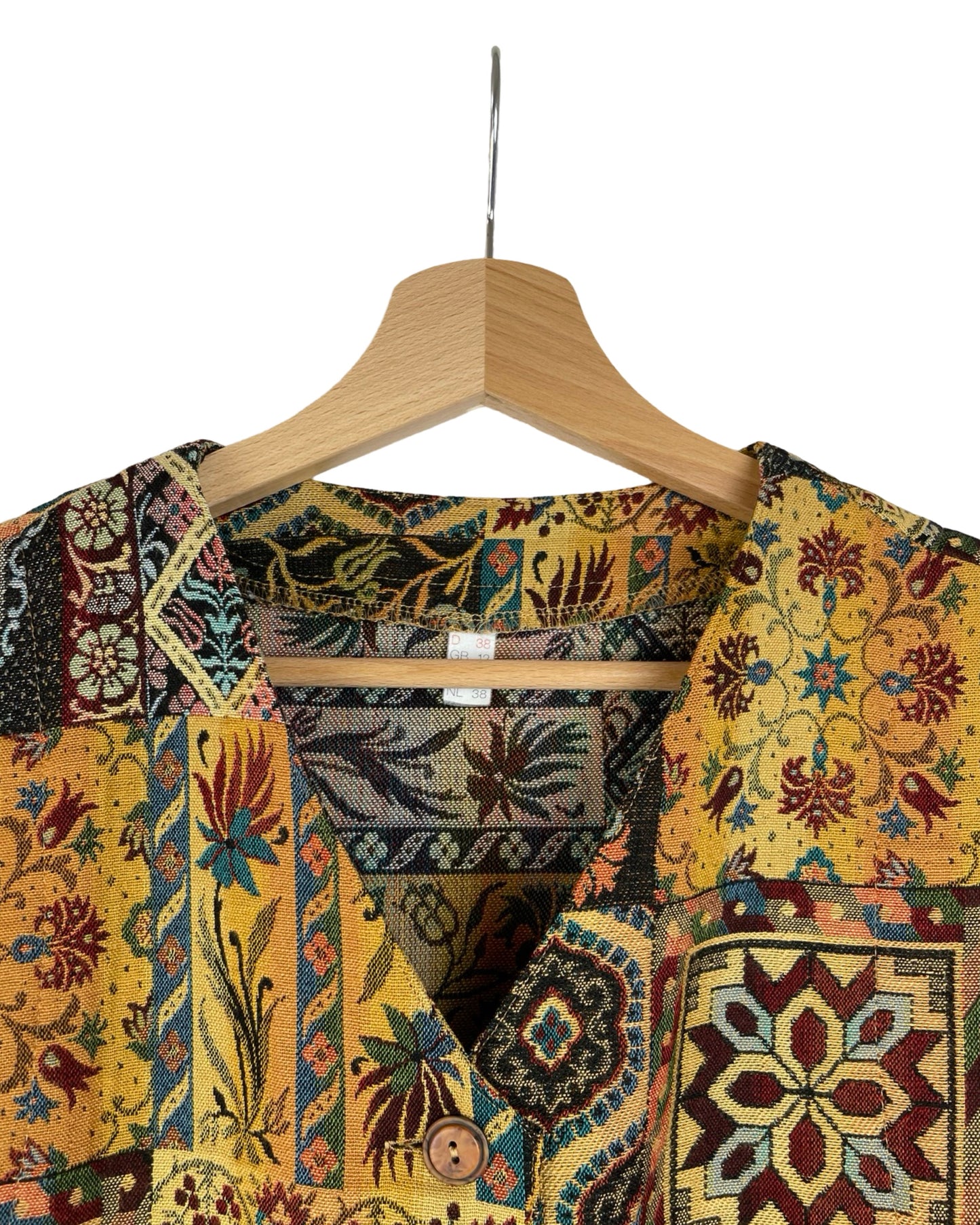 Vintage Jacquard gilet - S - Petit Paris Vintage