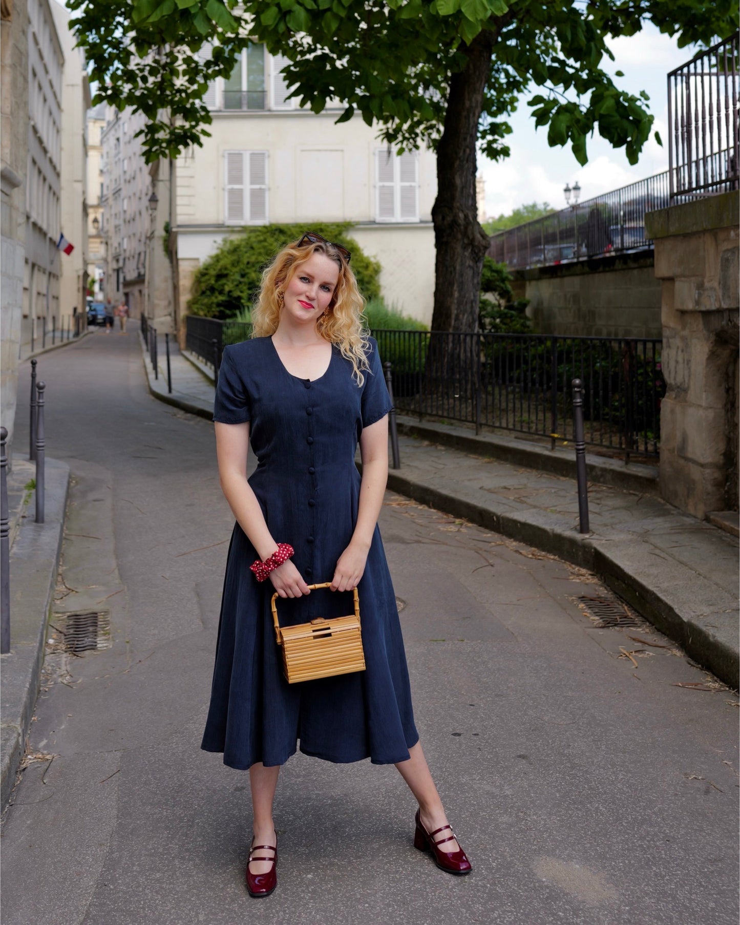 Vintage Tasje van bamboe - Petit Paris Vintage