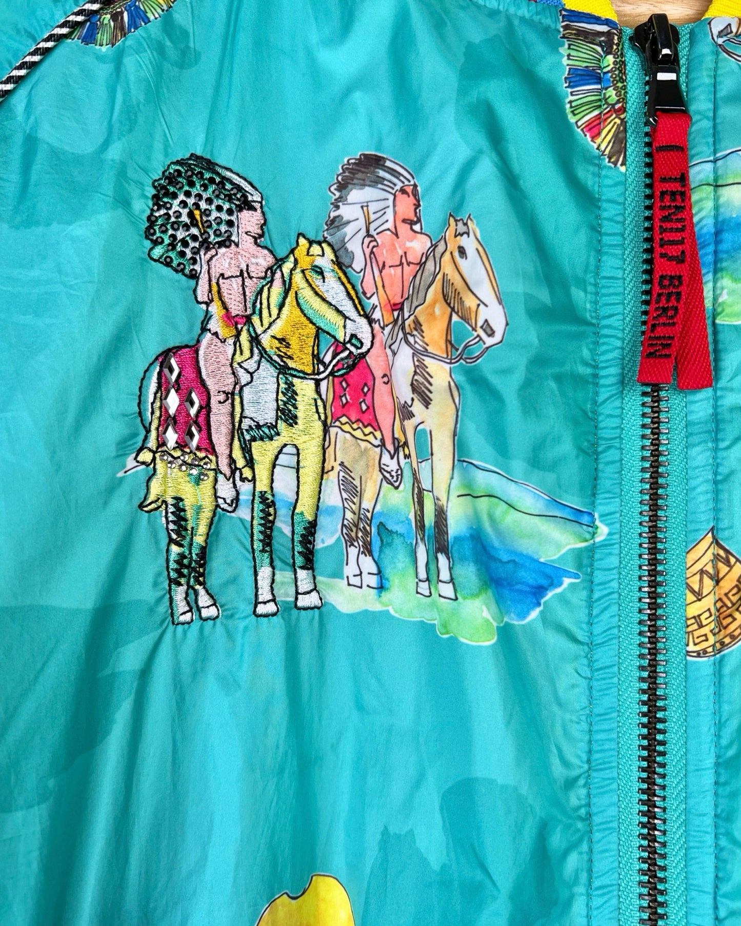 Bomberjack met print - S