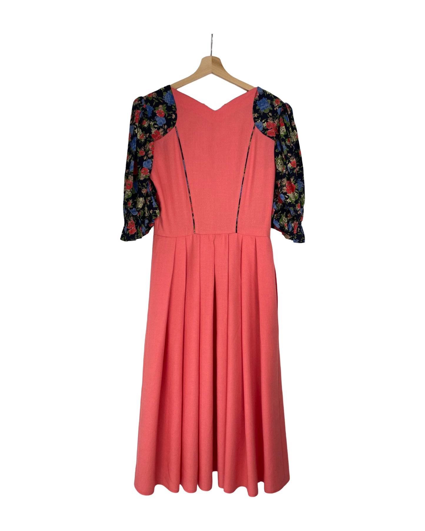 Vintage Jurk met pofmouwen - M - Petit Paris Vintage
