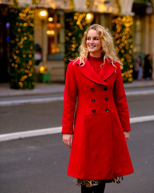 Rode vintage double breasted mantel - M