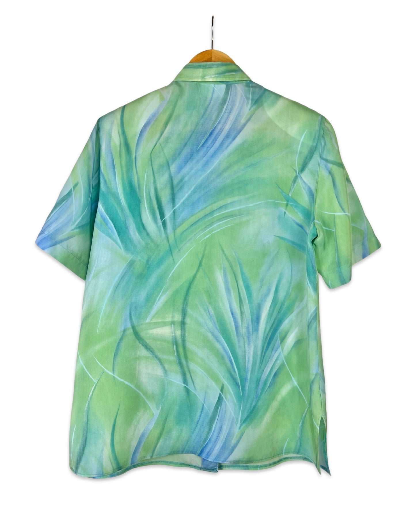 Zeegroene blouse - M