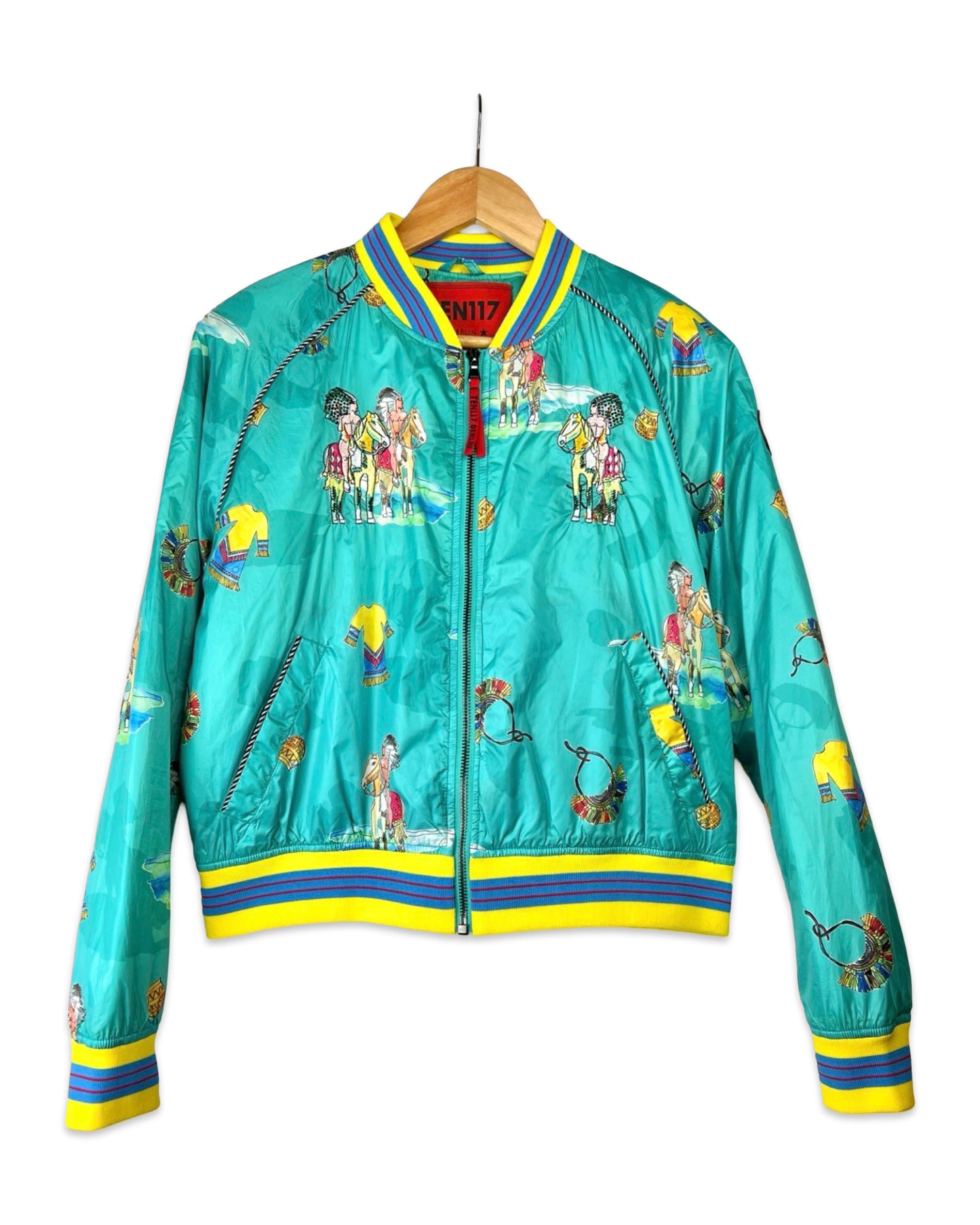 Bomberjack met print - S