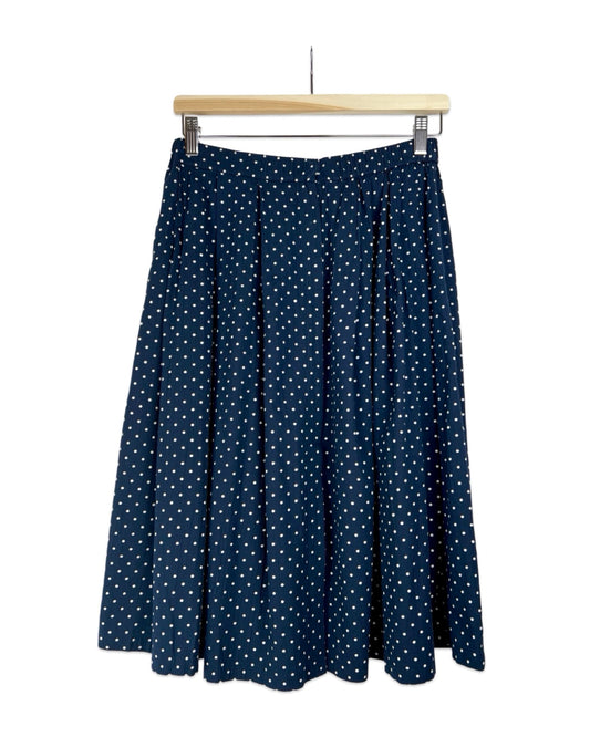 Vintage Plooirok met stippen - M - Petit Paris Vintage