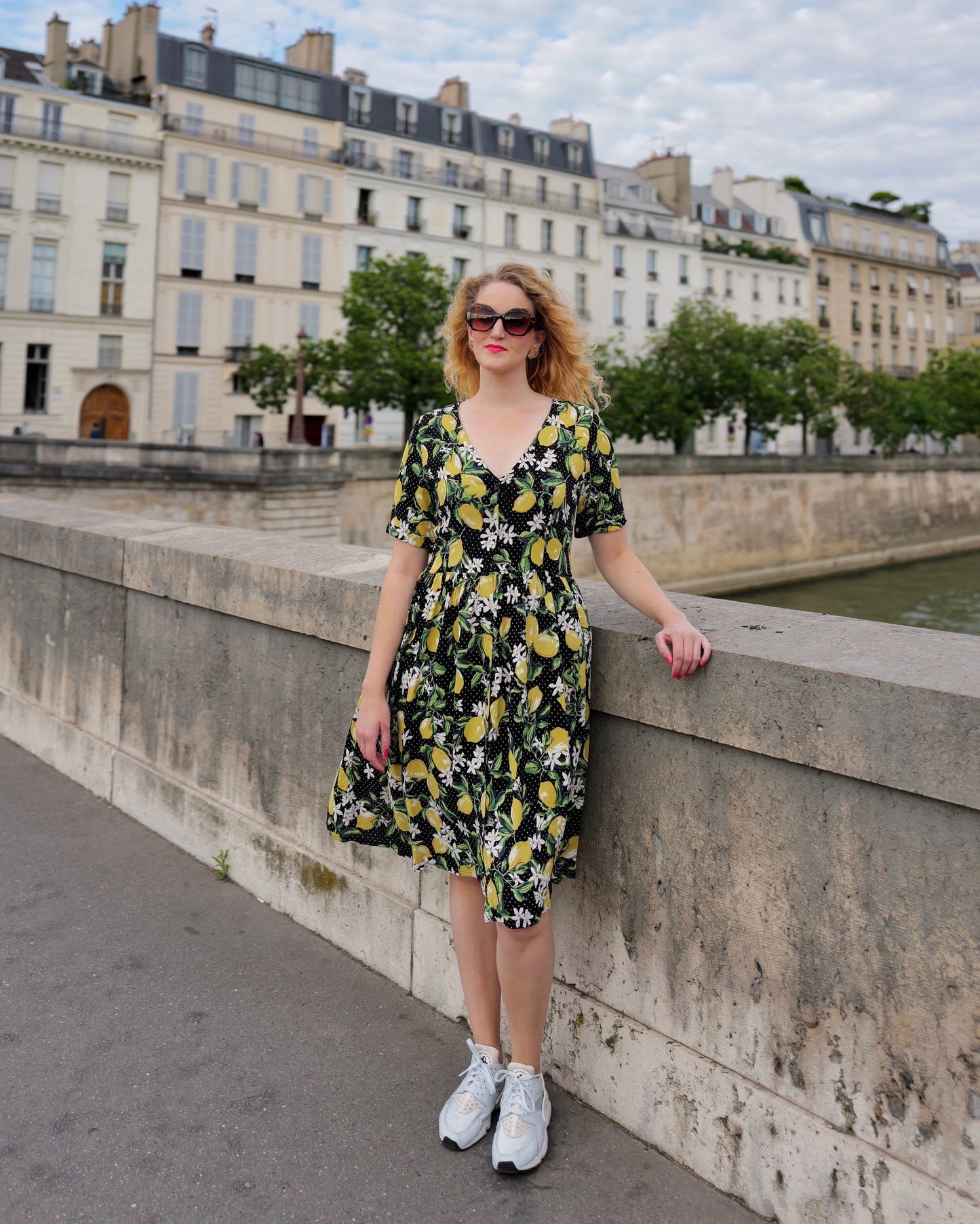 Vintage Citroen jurk - S/M - Petit Paris Vintage
