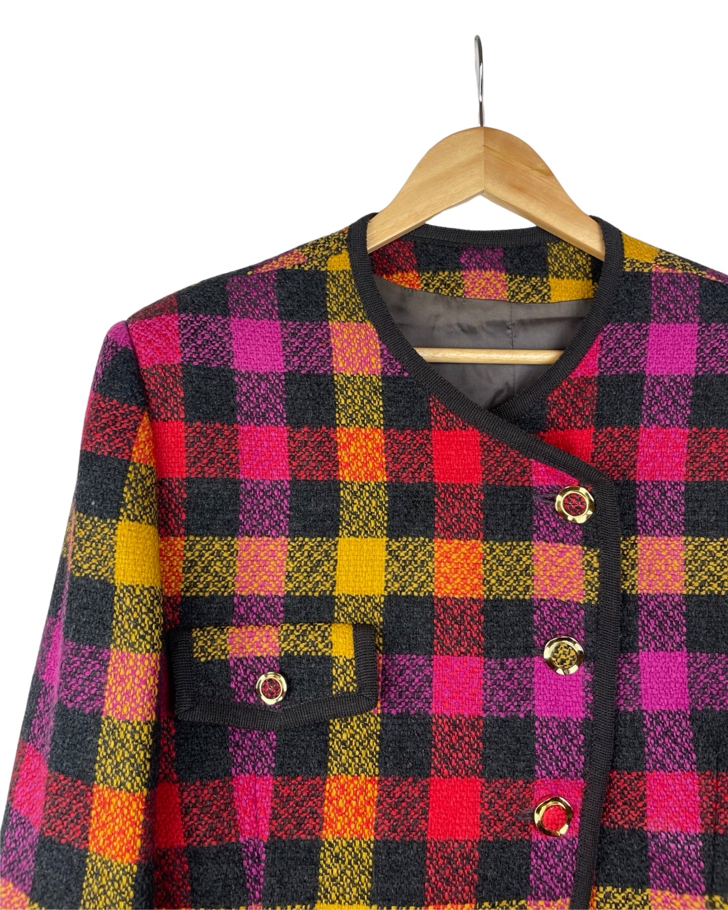 Vintage Geruite blazer - M - Petit Paris Vintage