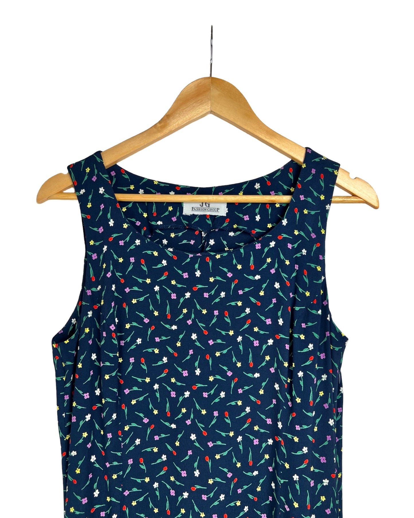 Lange jurk met bloemetjes - M/L