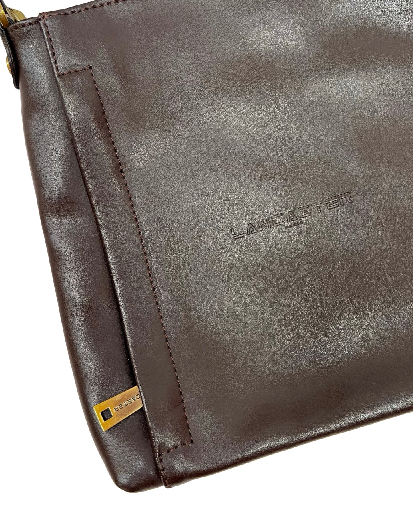 Chocolade bruine leren tas Lancaster