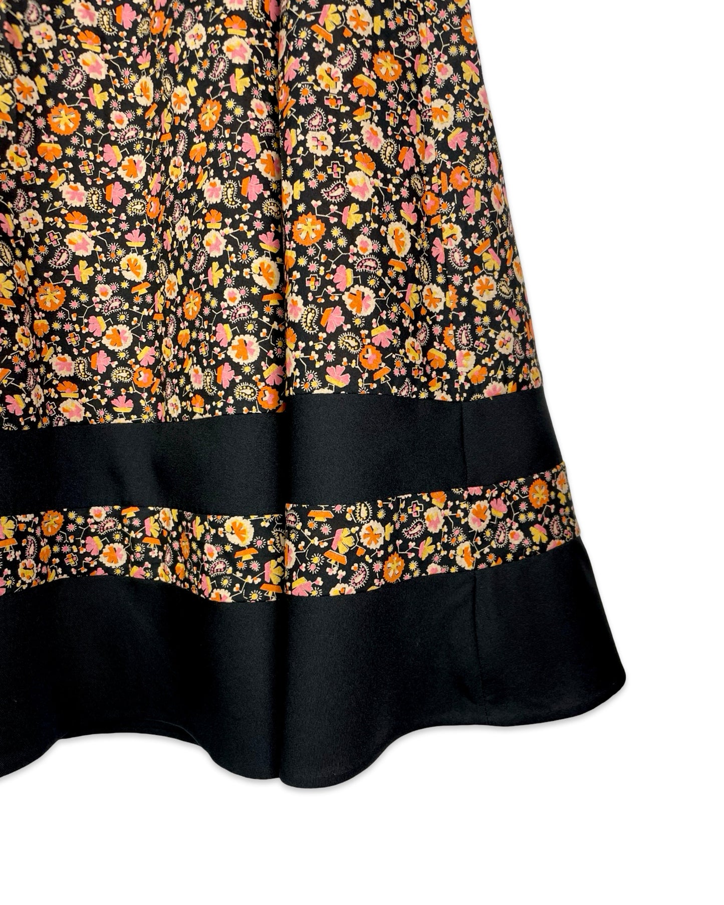 Vintage Bloemenrok - S - Petit Paris Vintage