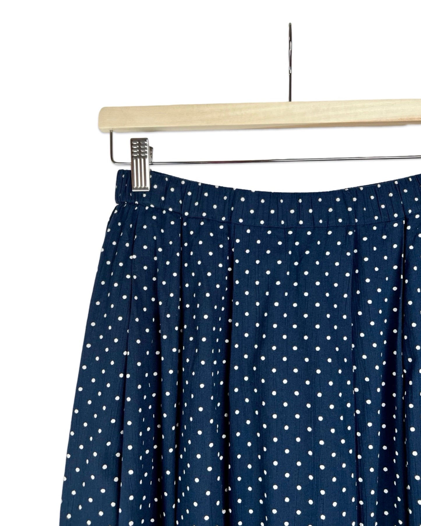 Vintage Plooirok met stippen - M - Petit Paris Vintage
