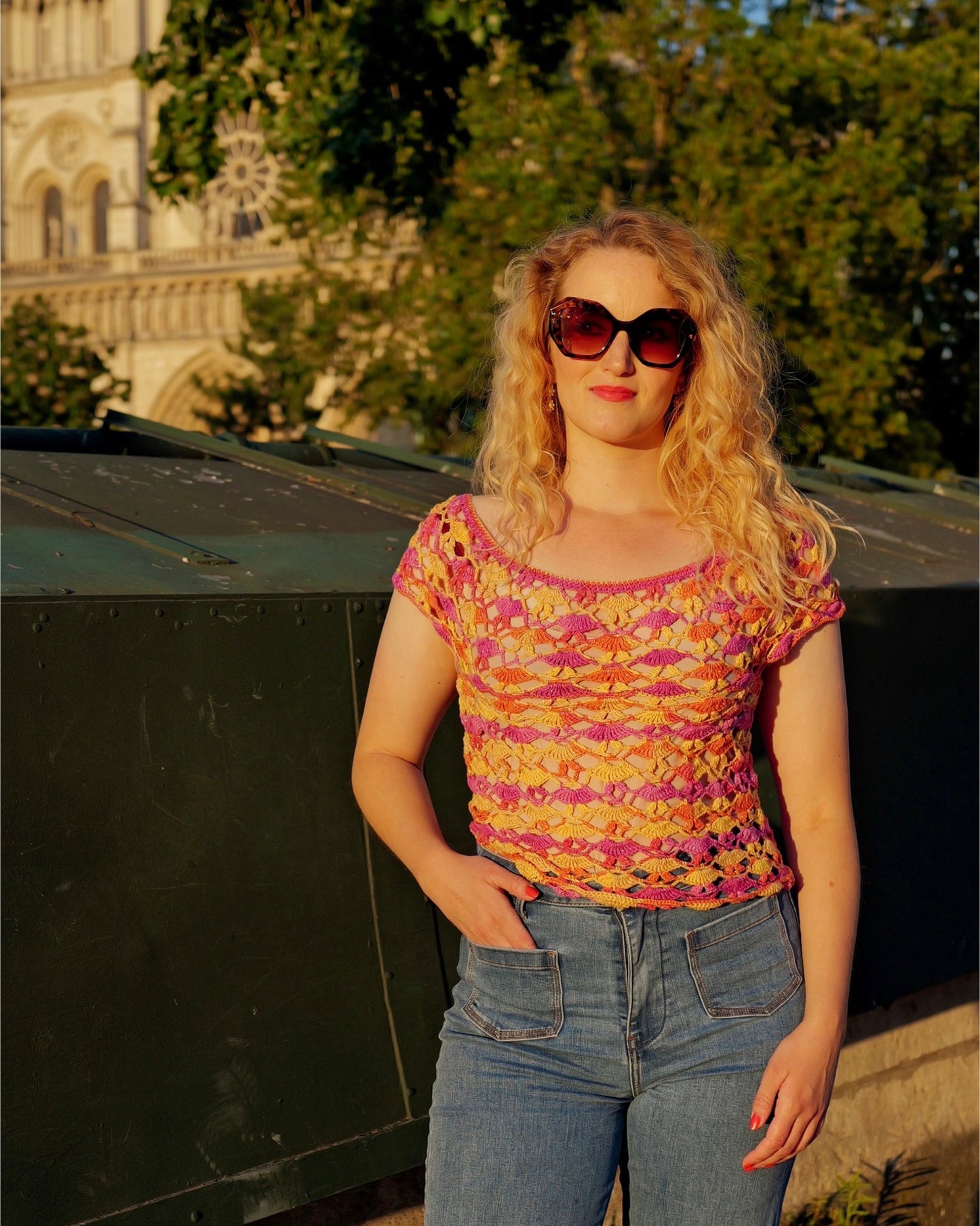 Vintage Crochet top - S - Petit Paris Vintage