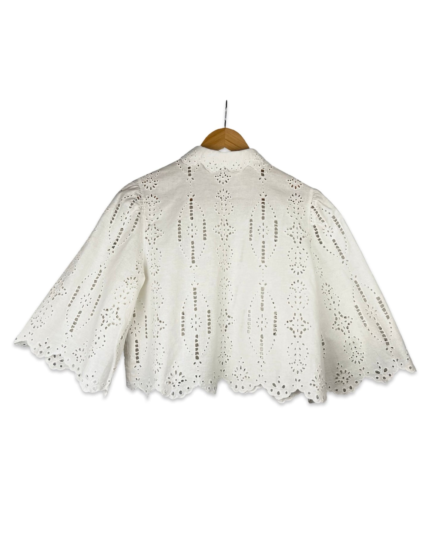 Broderie blouse - S