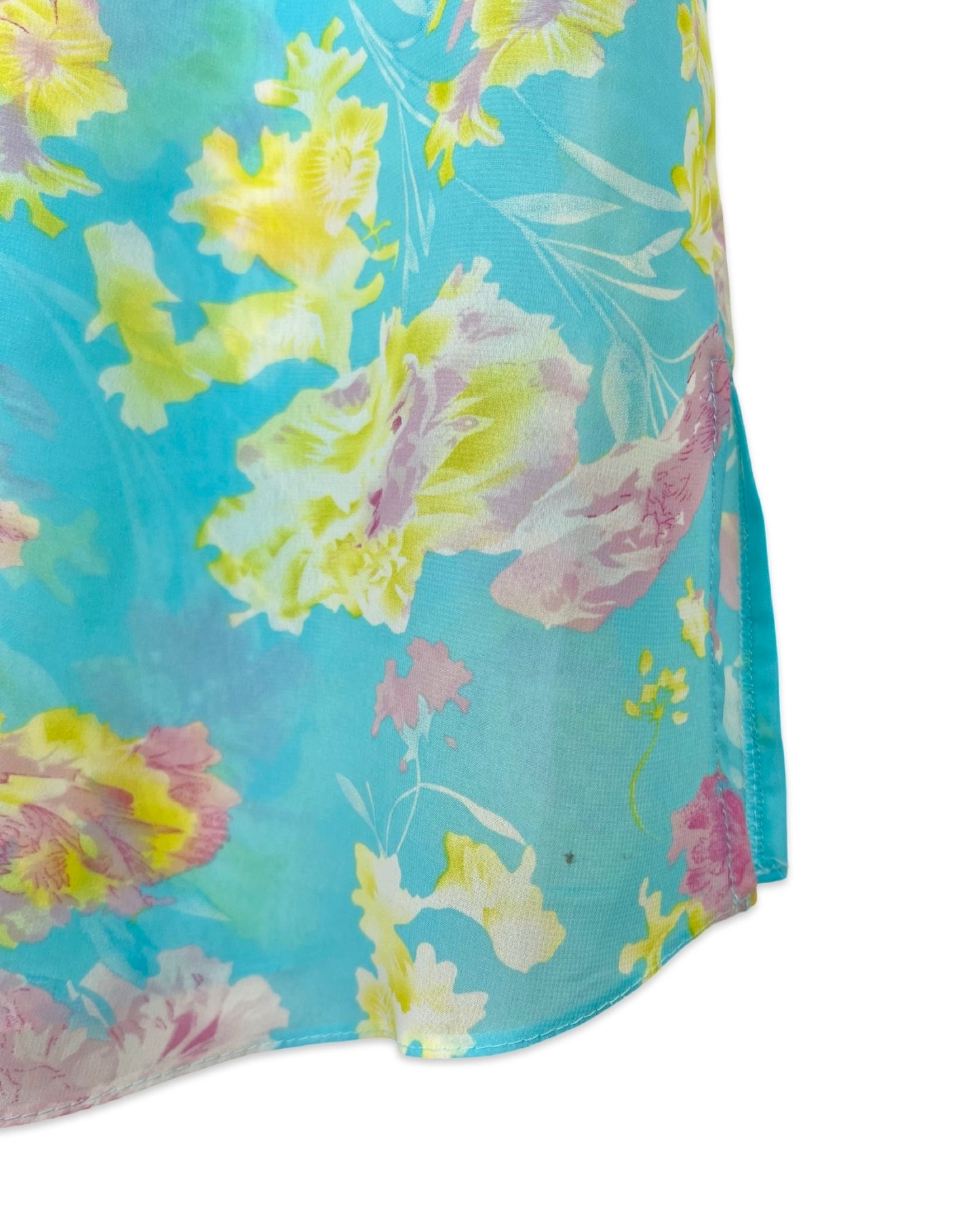 Vintage blouse met bloemen - XL