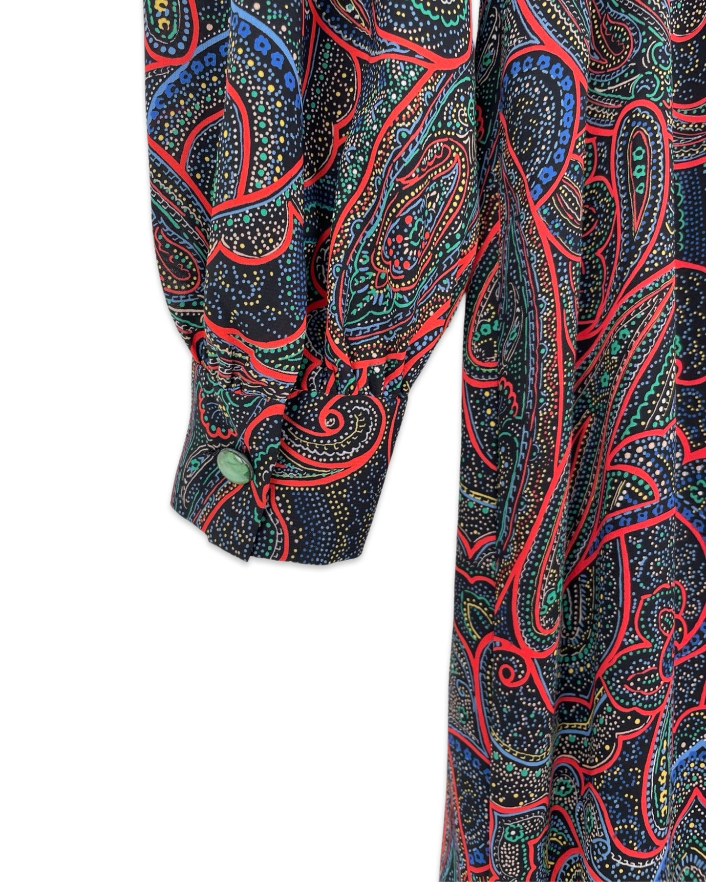 Vintage Paisley jurk - S/M - Petit Paris Vintage