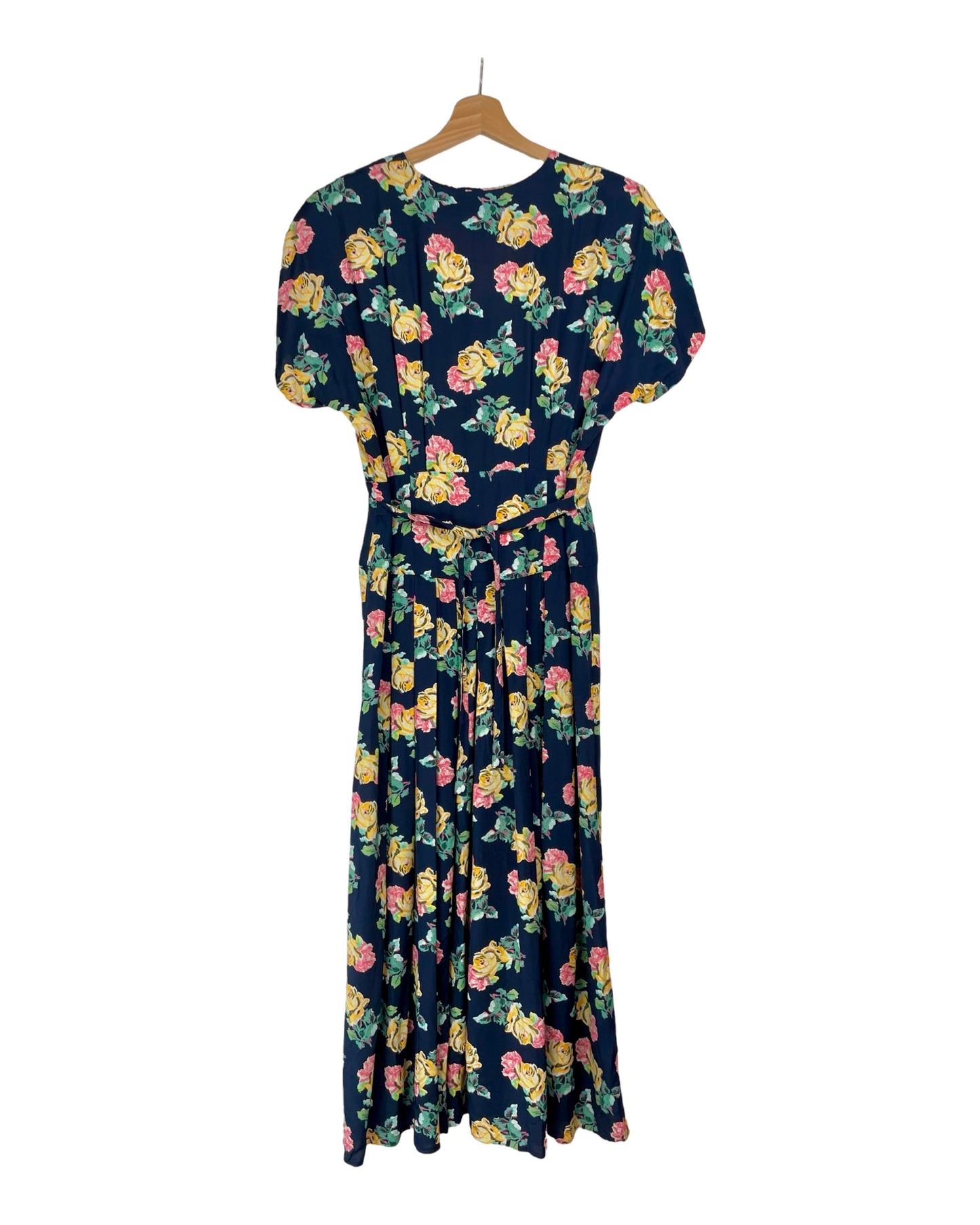 Vintage Midi bloemenjurk - M - Petit Paris Vintage
