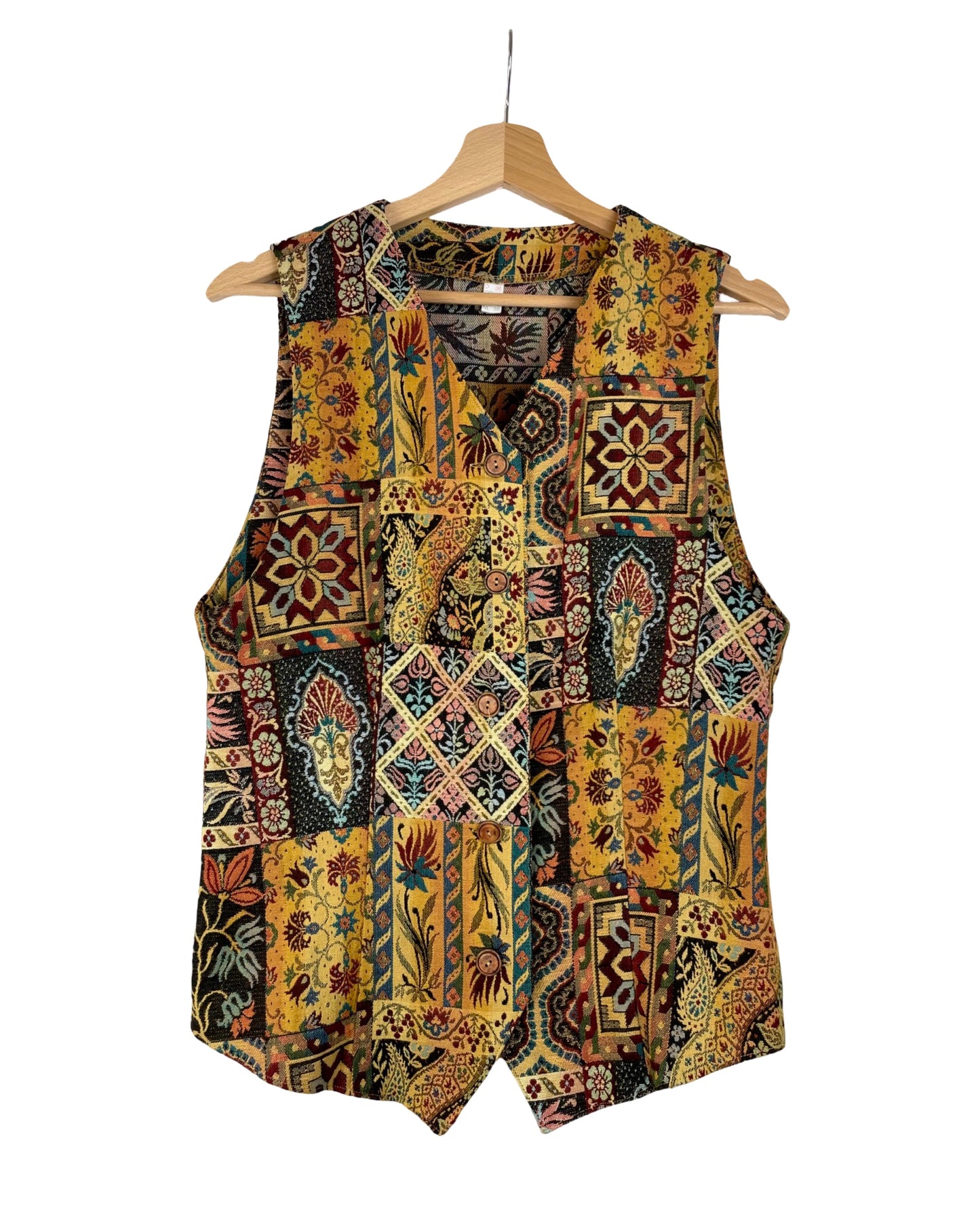 Vintage Jacquard gilet - S - Petit Paris Vintage