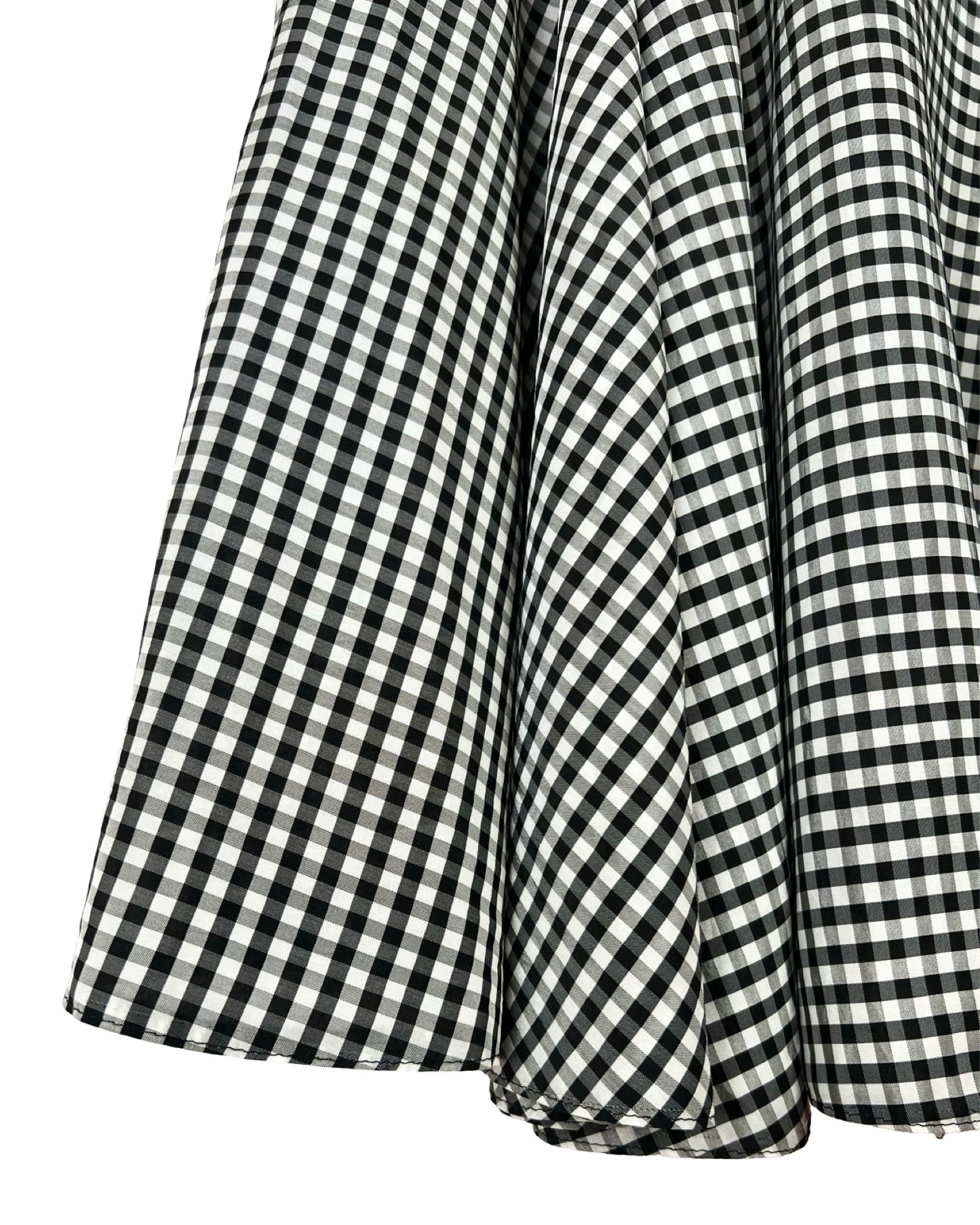 Brigitte Bardot zwierige gingham rok - M