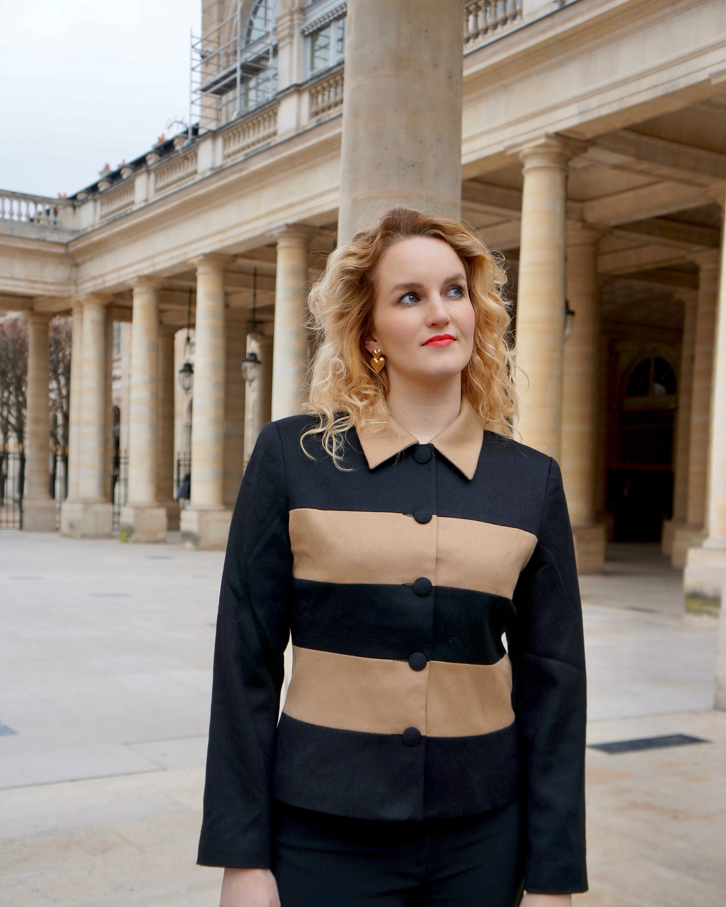 Vintage Gestreepte blazer - S - Petit Paris Vintage