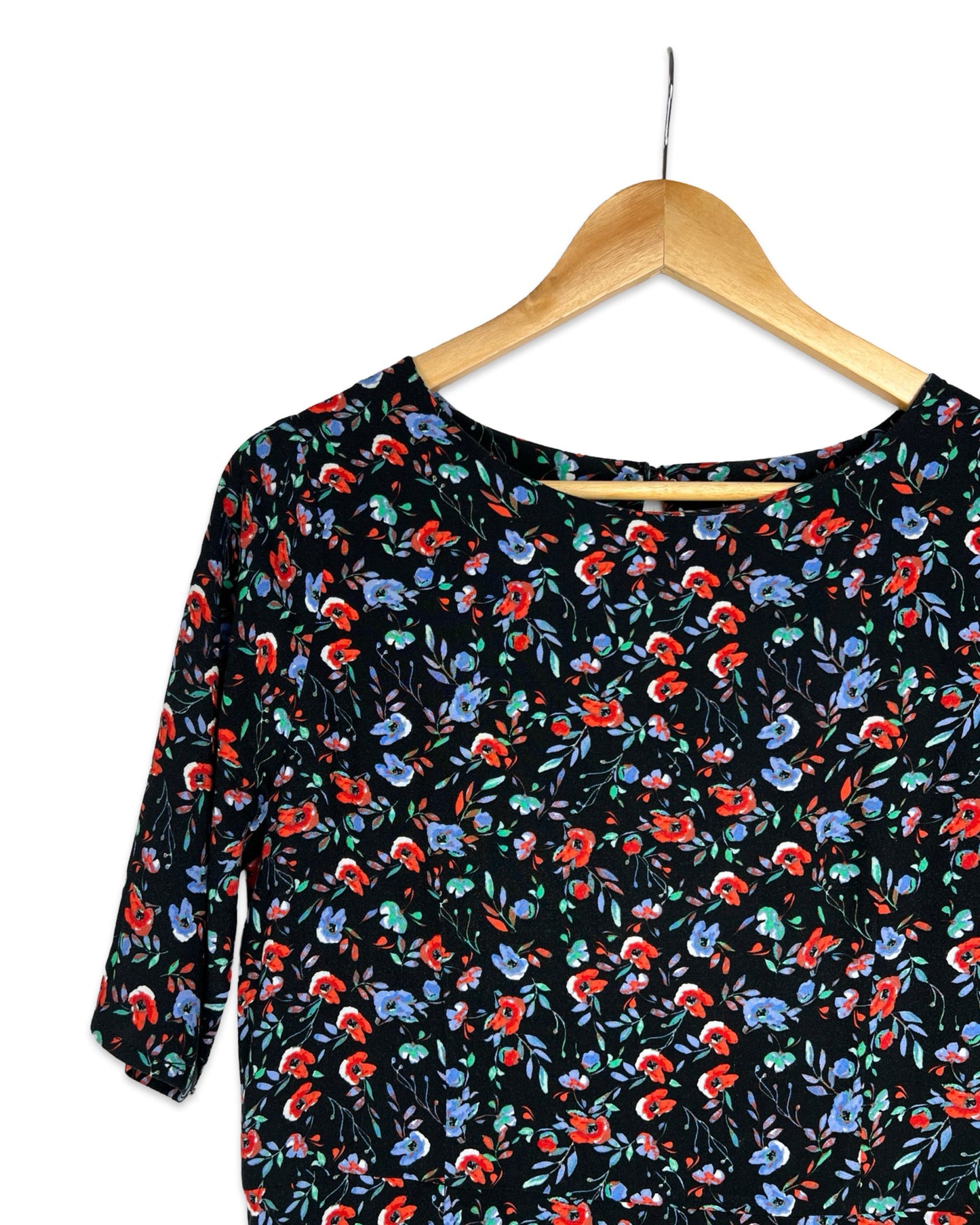 Vintage Viscose bloemenjurk - M - Petit Paris Vintage
