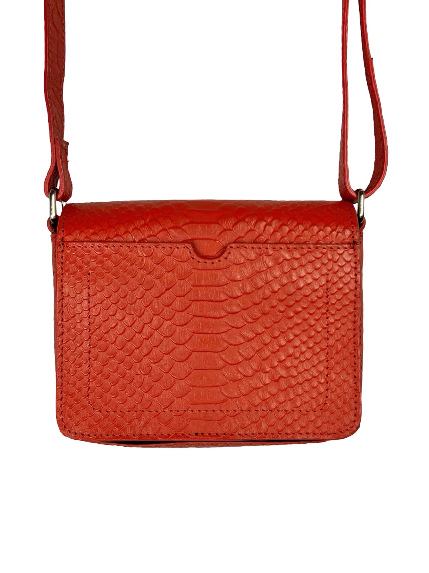 Oranje croco tas