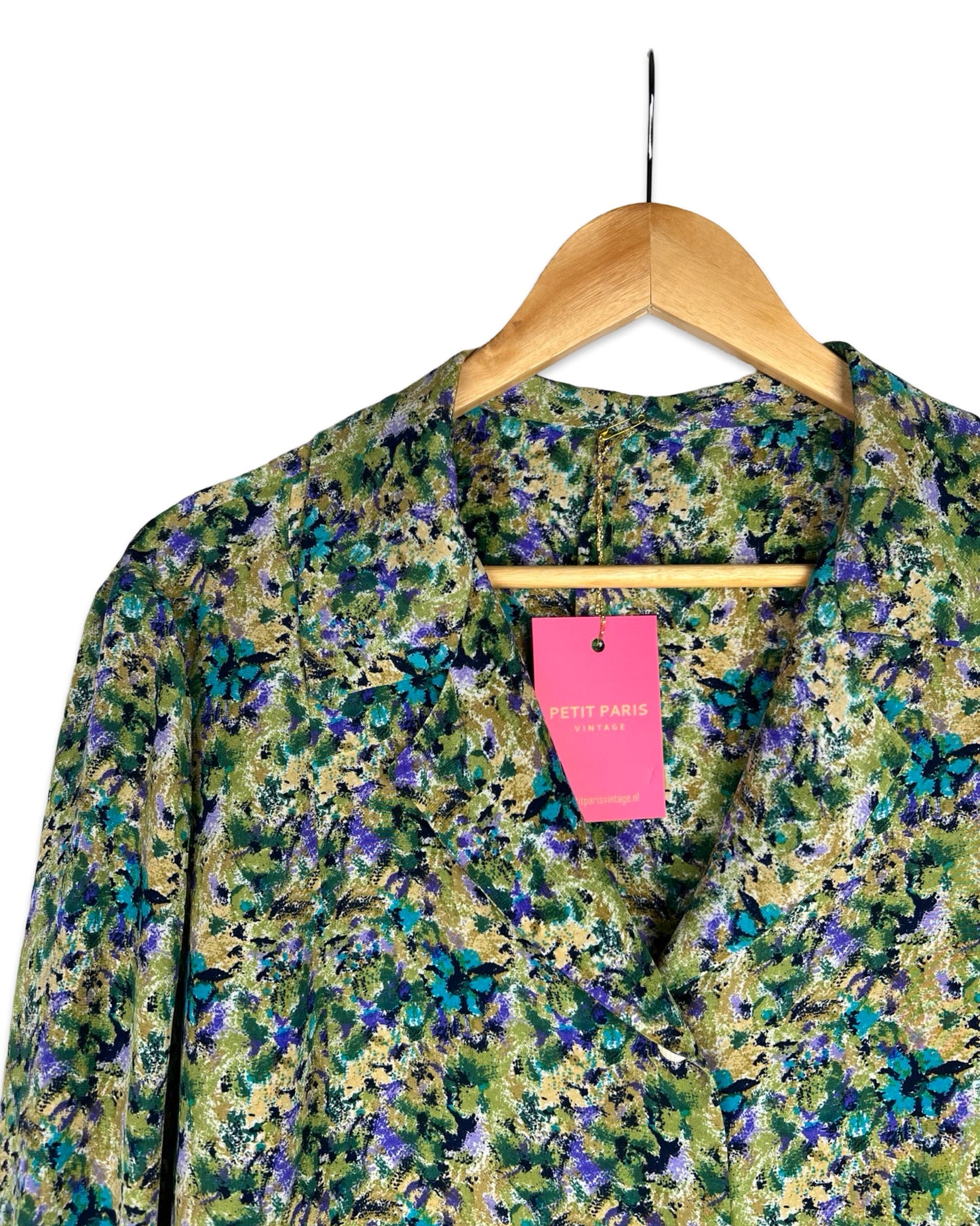 Vintage Zijden blouse - XL - Petit Paris Vintage