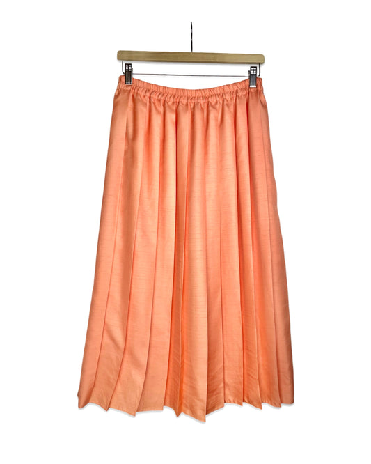 Vintage Perzik plissérok - M - Petit Paris Vintage