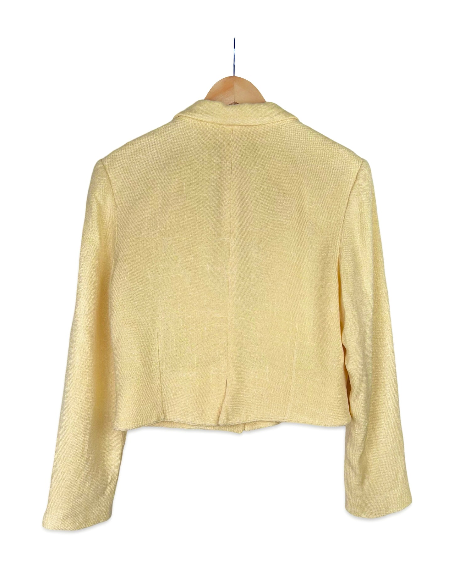 Pastel gele blazer - L