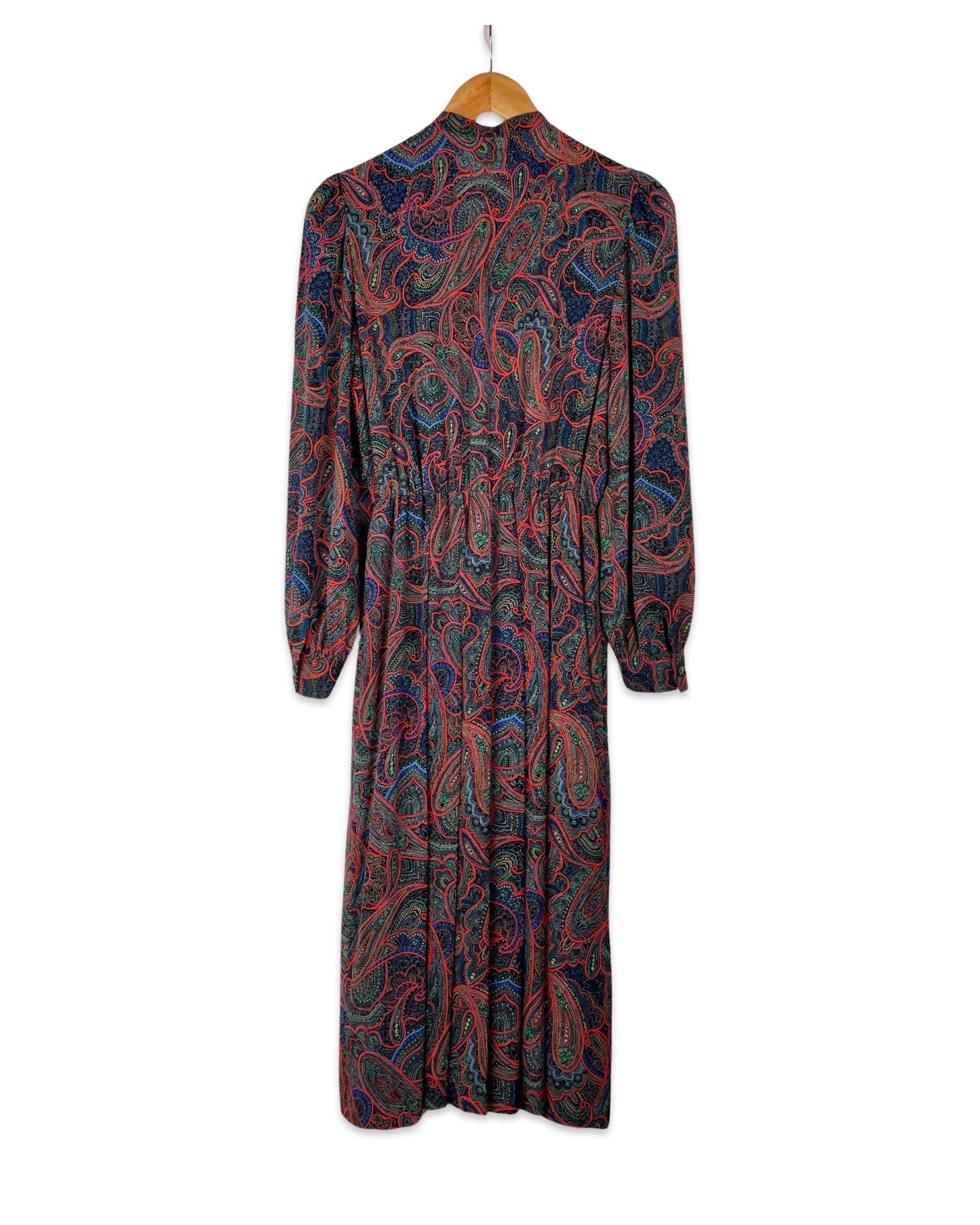 Vintage Paisley jurk - S/M - Petit Paris Vintage