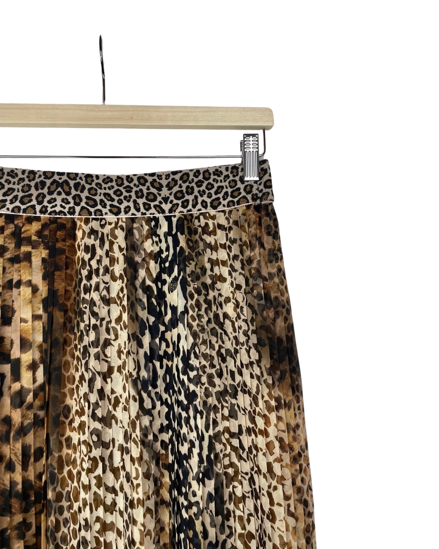 Vintage Maxirok met panterprint - S - Petit Paris Vintage