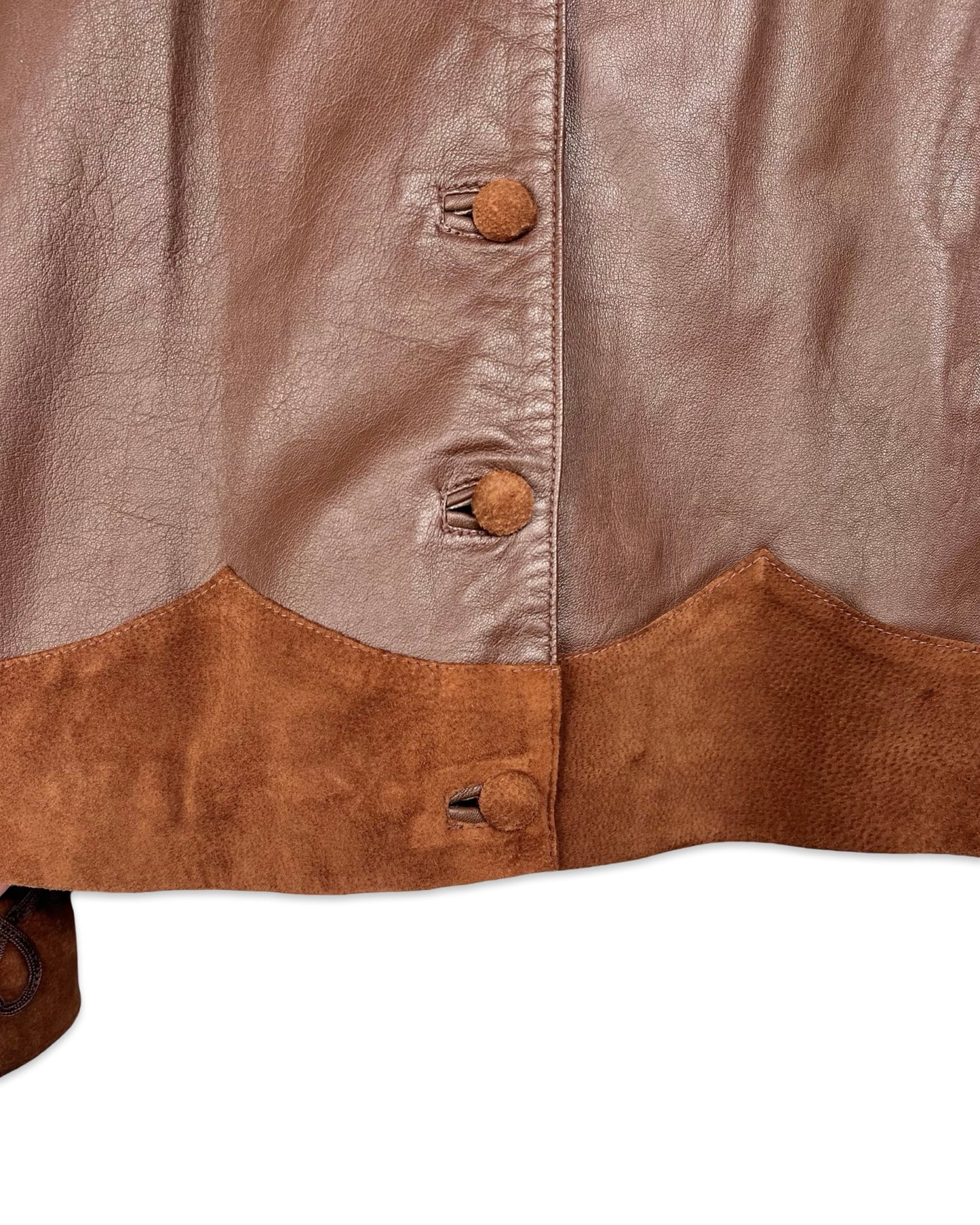 Western vintage leren jack - M