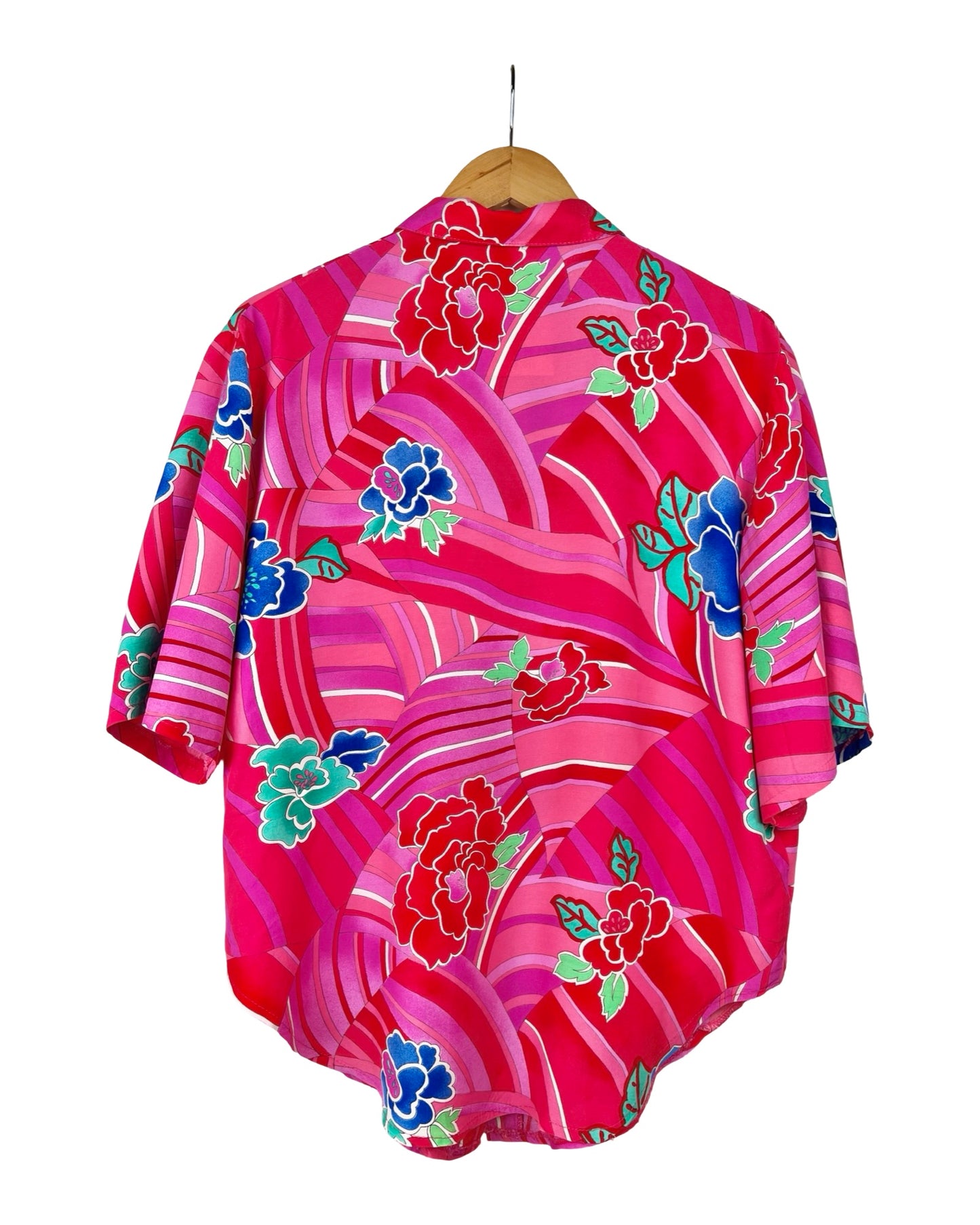 Vintage blouse met fantasie print - XL