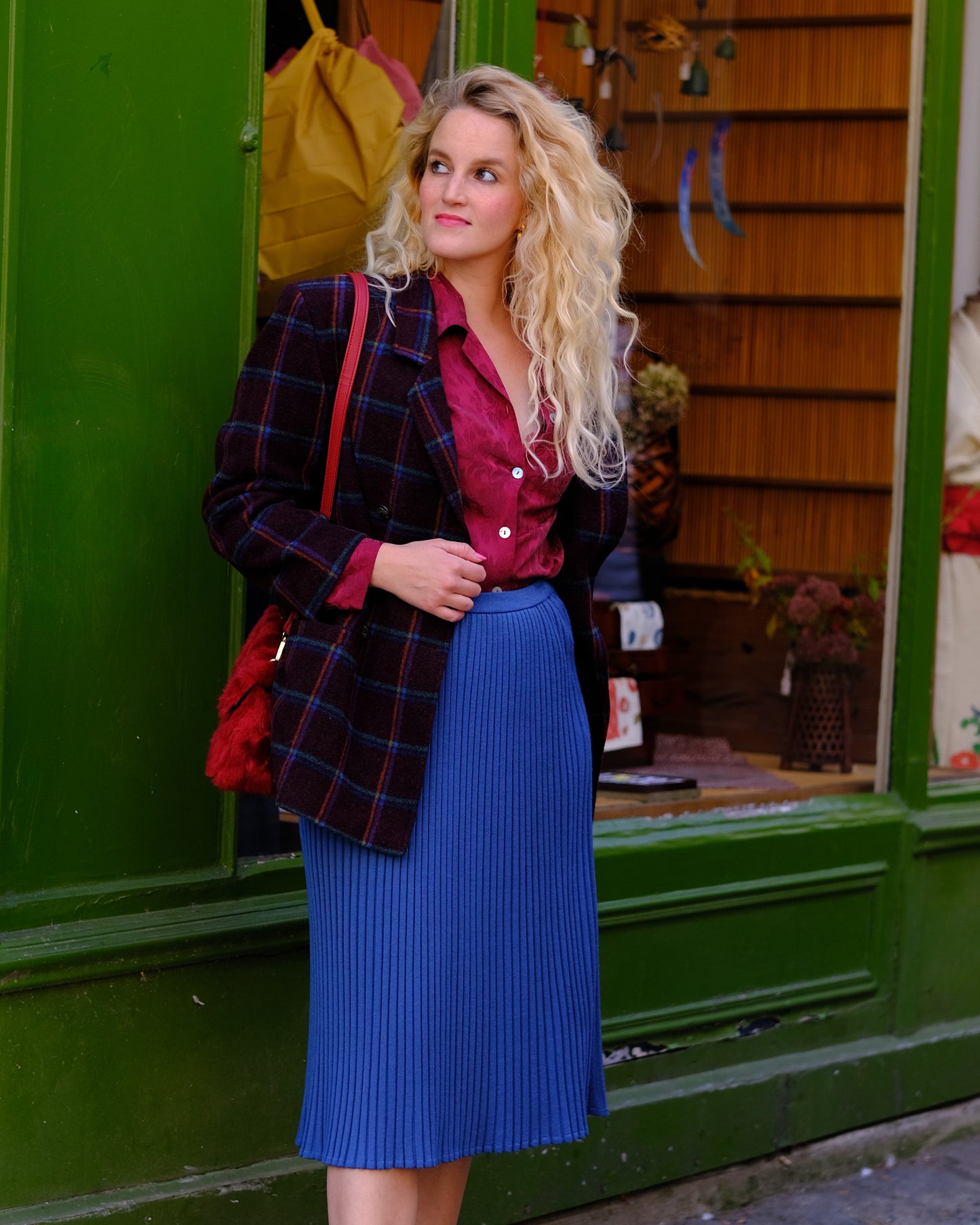 Vintage Gebreide midirok - M - Petit Paris Vintage