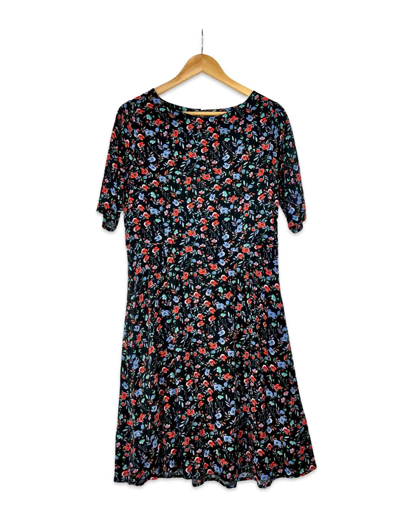 Vintage Viscose bloemenjurk - M - Petit Paris Vintage