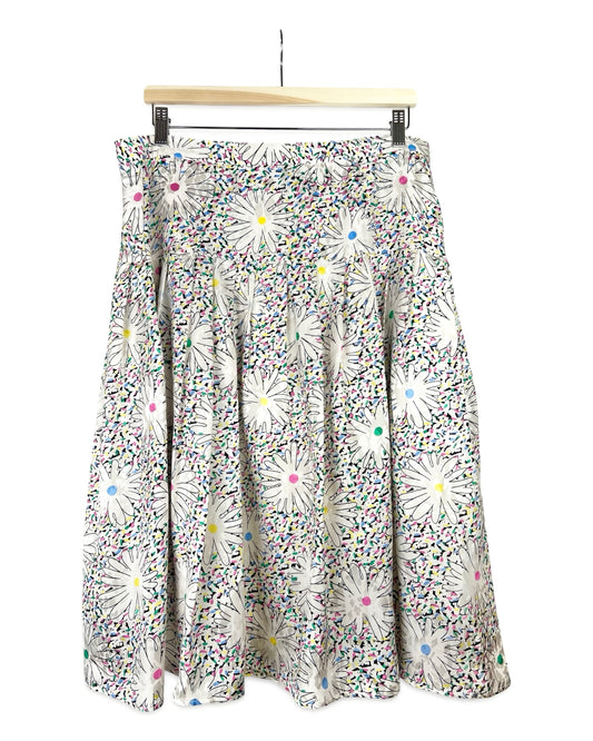 Zijden bloemenrok - XL