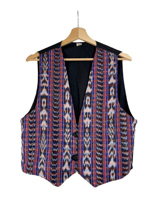 Vintage Kleurrijk gilet - L - Petit Paris Vintage