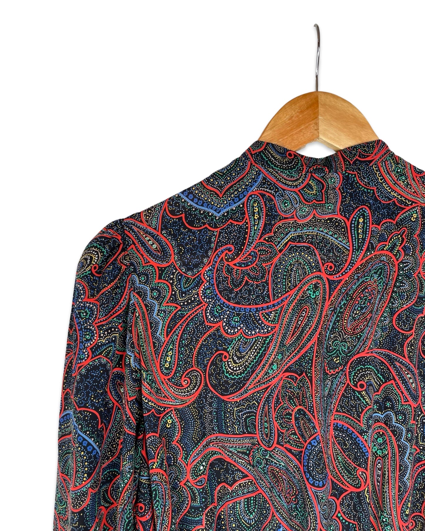 Vintage Paisley jurk - S/M - Petit Paris Vintage