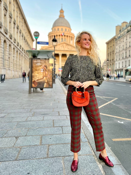 Vintage Geruite pantalon - S - Petit Paris Vintage