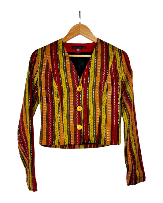 Vintage Gestreepte blazer - XS - Petit Paris Vintage