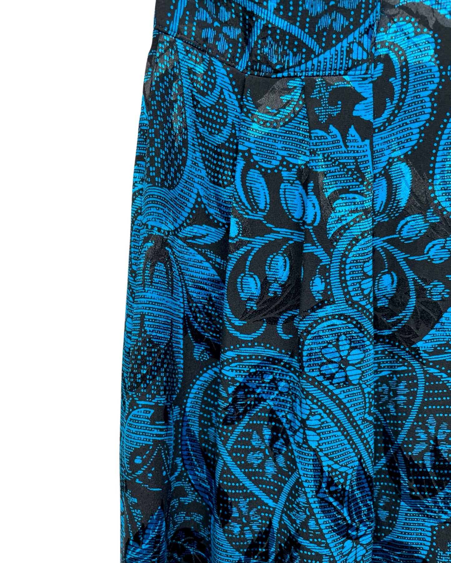 Vintage Zijden paisley jurk - S/M - Petit Paris Vintage